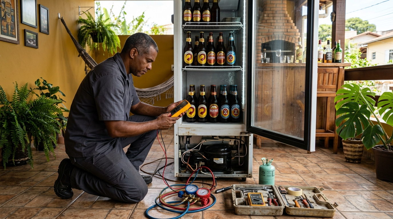 Manutenção da placa eletrônica de cervejeira em Campos dos Goytacazes‑RJ